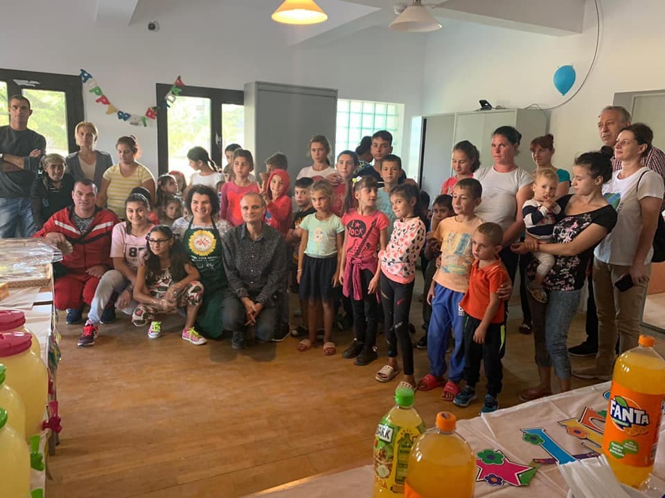 Copii de la Centrul Social Helmut Schlotterer din Bilciurești
